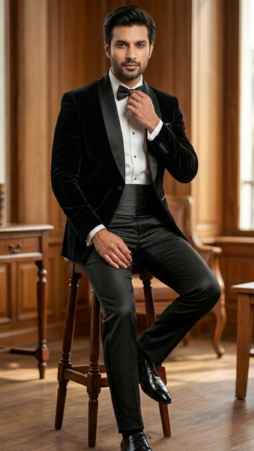 Black Premium Velvet Tuxedo