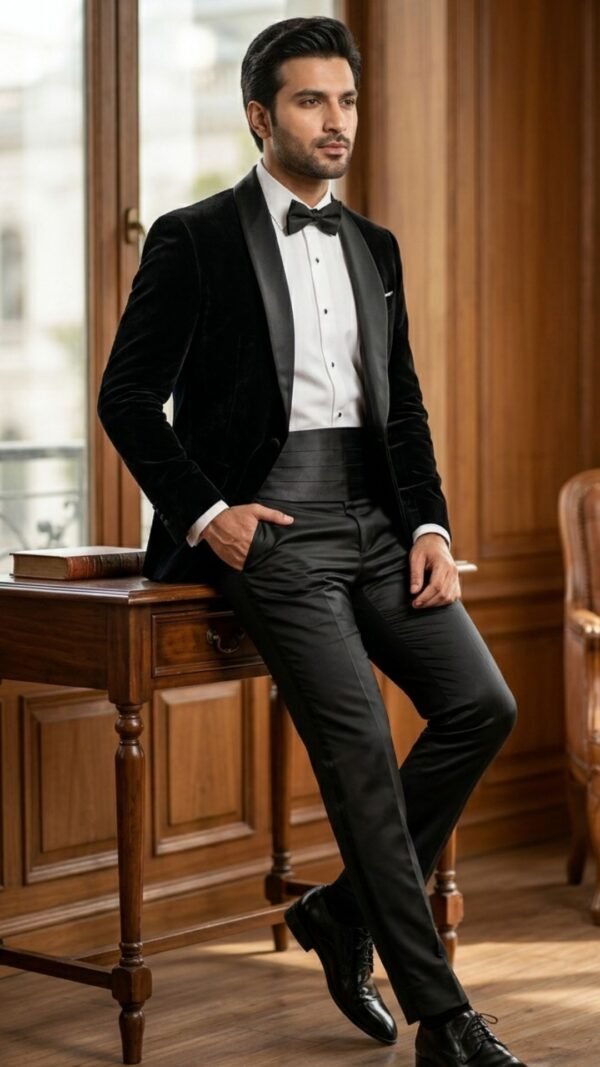 Black Premium Velvet tuxedo