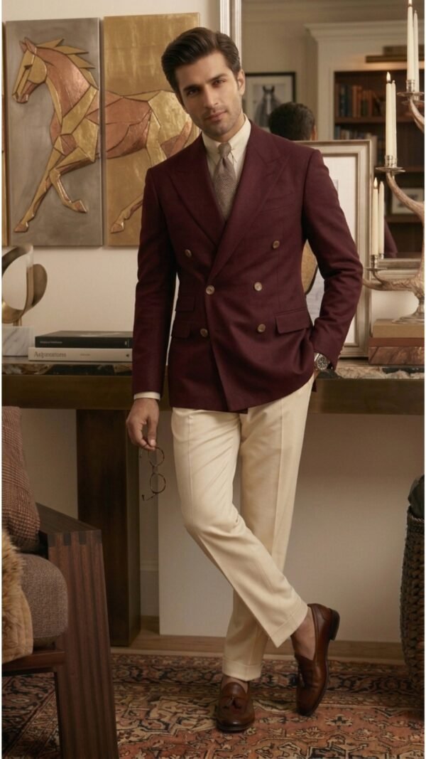 Maroon x Beige combo