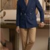 Blue and beige combination