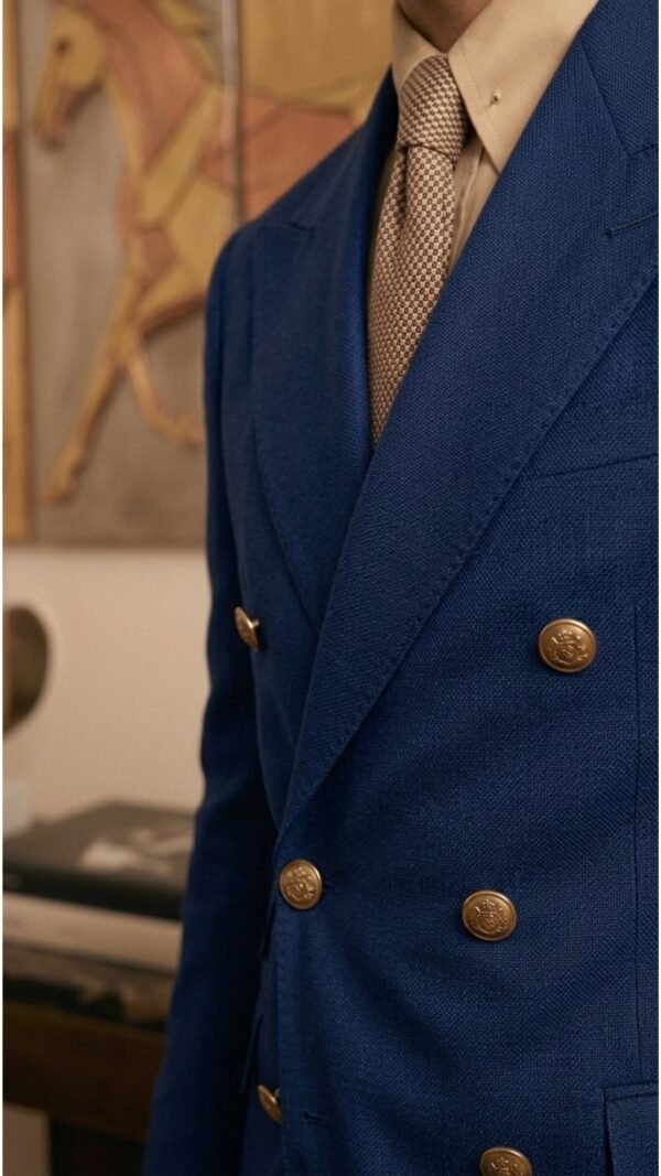 Blue and beige combination