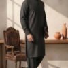 DARK CHARCOAL GREY KURTA PAJAMA