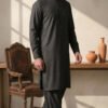 DARK CHARCOAL GREY KURTA PAJAMA